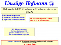 umzuege-hofmann.de Webseite Vorschau
