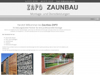 zaunbau-zapo.de Webseite Vorschau