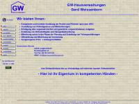 gw-hausverwaltungen.de Webseite Vorschau