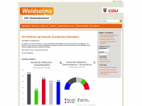 cdu-waldsolms.de Webseite Vorschau