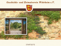 geschichtsverein-wehrheim.de Webseite Vorschau