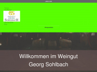 weingut-sohlbach.de Webseite Vorschau
