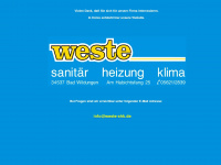 weste-shk.de Webseite Vorschau