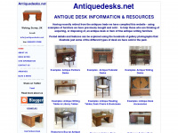 antiquedesks.net Webseite Vorschau