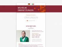 wilhelmi-uebersetzungen.de Webseite Vorschau