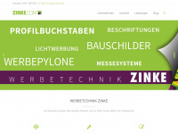 zinke.com Webseite Vorschau