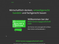 wisa-sanierungs-gmbh.de Webseite Vorschau