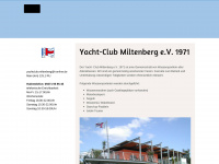 yachtclub-miltenberg.de Webseite Vorschau