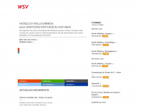 wsv-hofheim.de Webseite Vorschau