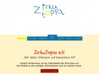 zirkutopia.de Webseite Vorschau