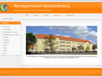 abendgymnasium-nb.de Webseite Vorschau