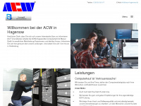 acw-hagenow.de Webseite Vorschau