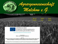 agrargenossenschaft-malchow.de Webseite Vorschau