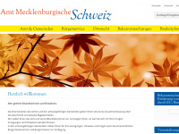 amt-mecklenburgische-schweiz.de Webseite Vorschau