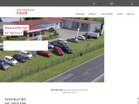 autohaus-fahr.de Webseite Vorschau