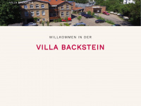 villa-backstein.de Webseite Vorschau