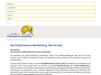 kinderzentrum-mecklenburg.de Webseite Vorschau