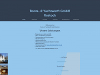 boots-yachtwerft-rostock.de Webseite Vorschau