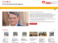 cdu-hagenow.de Webseite Vorschau