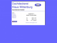 dachdecker-wittenburg.de Webseite Vorschau