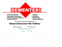 dewenter-tiefbau.de Webseite Vorschau