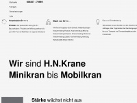 hn-krane.de Webseite Vorschau
