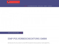 emp-pulverbeschichtung.de Webseite Vorschau