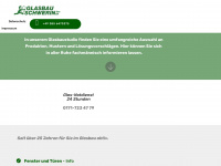 glasbau-schwerin.de Webseite Vorschau