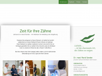 zahnarzt-sender.at Webseite Vorschau