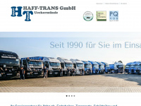 haff-trans.de Webseite Vorschau