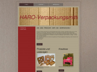 haro-verpackung.de Webseite Vorschau