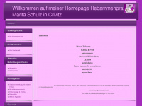 hebamme-crivitz.de Webseite Vorschau