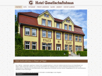 hotel-gesellschaftshaus.de Webseite Vorschau