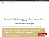 waldschloesschen-prerow.de Webseite Vorschau