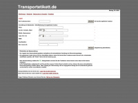transportetikett.de Webseite Vorschau