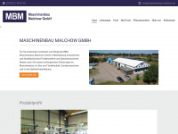 maschinenbau-malchow.de Webseite Vorschau
