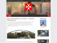 johanniterkirche-mirow.de Webseite Vorschau