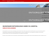 munzinger-entsorgung.de Webseite Vorschau