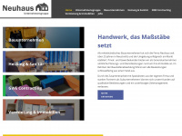 neuhaus-bau.de Webseite Vorschau