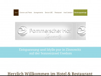 pommerscher-hof.de Webseite Vorschau