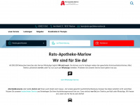 rats-apotheke-marlow.de Webseite Vorschau