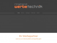 ringhand-werbetechnik.de Webseite Vorschau