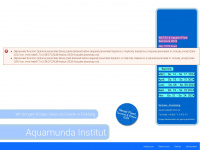 aquamunda.de Webseite Vorschau