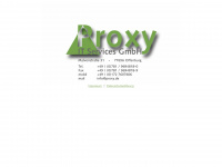 proxy.de Webseite Vorschau