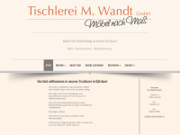 tischlerei-wandt.de Webseite Vorschau