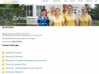 zahnarztpraxis-kubis.de Webseite Vorschau
