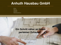 anhuth-hausbau.de Webseite Vorschau