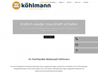 bettenwelt-koehlmann.de Webseite Vorschau