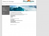 clearwater-systems.de Webseite Vorschau