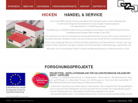 hicken-hus.de Webseite Vorschau